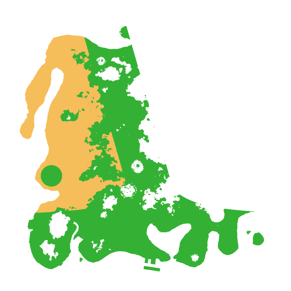 Biome Rust Map: Procedural Map, Size: 3600, Seed: 22007