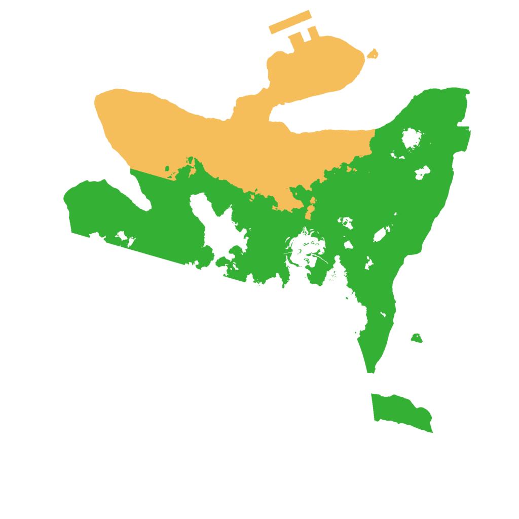 Biome Rust Map: Procedural Map, Size: 2400, Seed: 1487