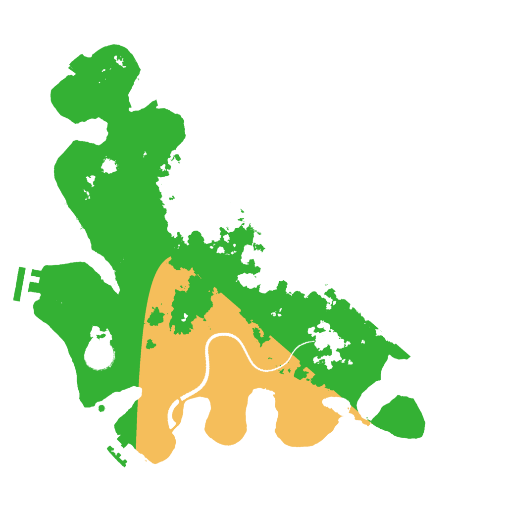 Biome Rust Map: Procedural Map, Size: 3000, Seed: 543376