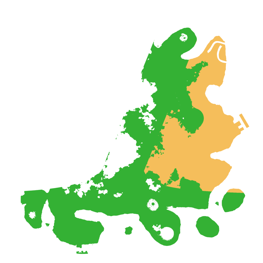 Biome Rust Map: Procedural Map, Size: 3500, Seed: 77206055