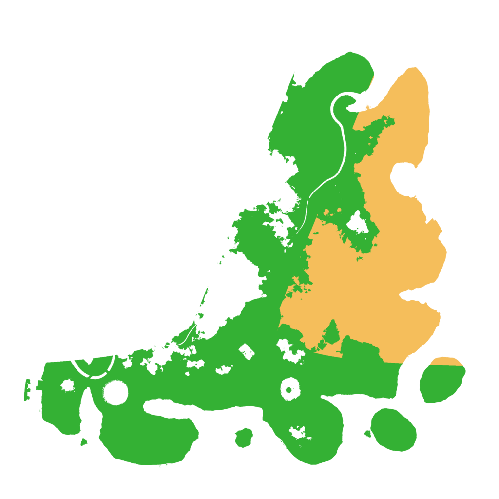 Biome Rust Map: Procedural Map, Size: 3500, Seed: 77206055