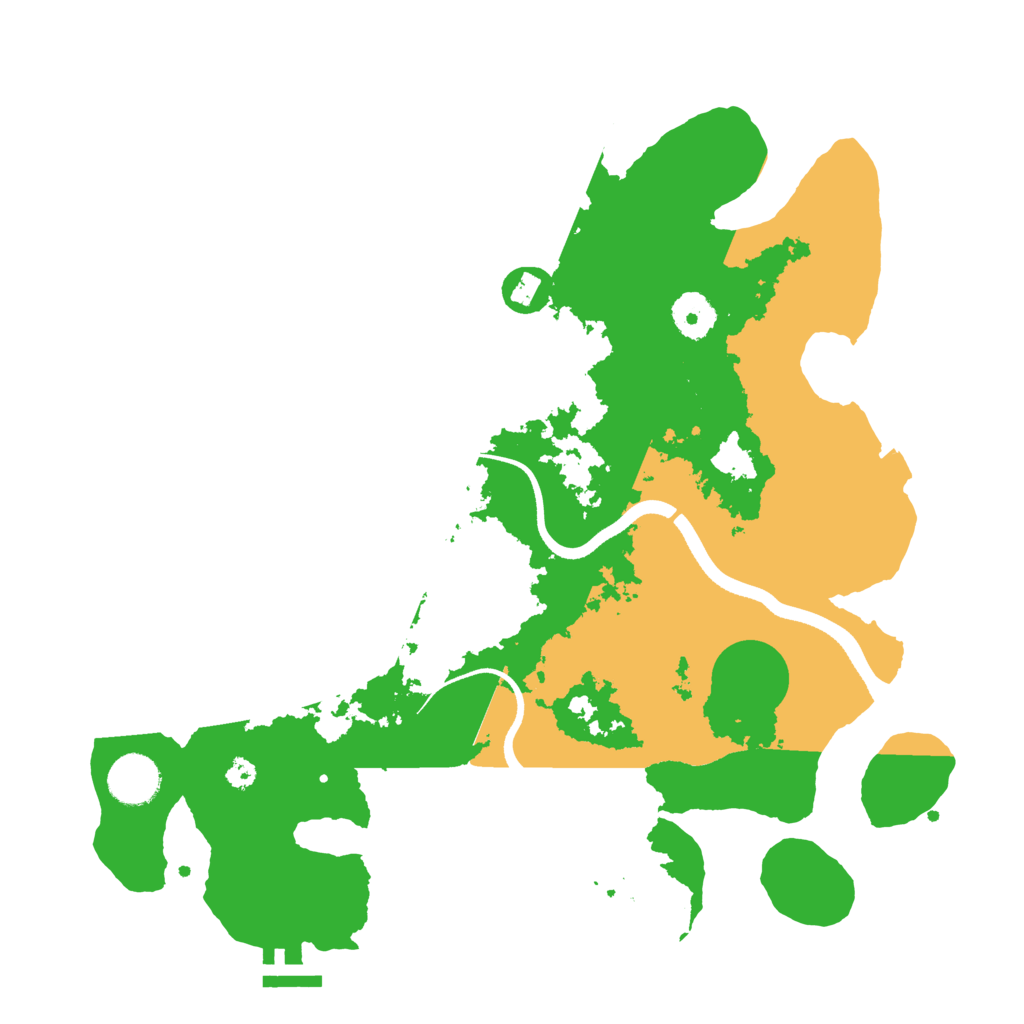 Biome Rust Map: Procedural Map, Size: 3500, Seed: 77206055