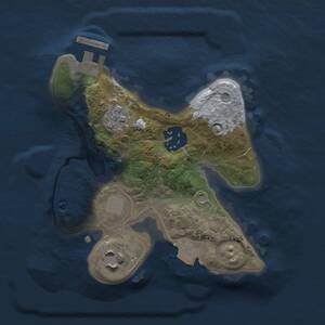 Thumbnail Rust Map: Procedural Map, Size: 2000, Seed: 966701915, 5 Monuments