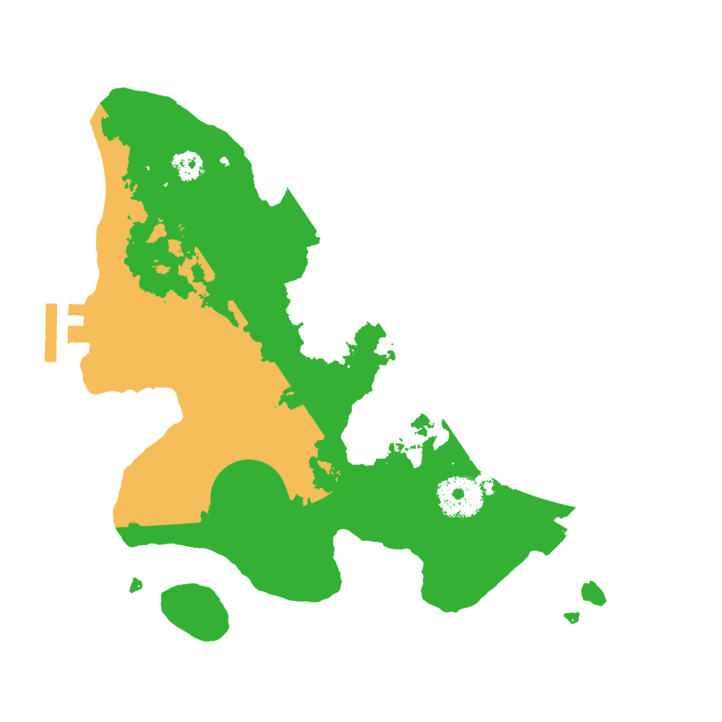 Biome Rust Map: Procedural Map, Size: 2500, Seed: 8529