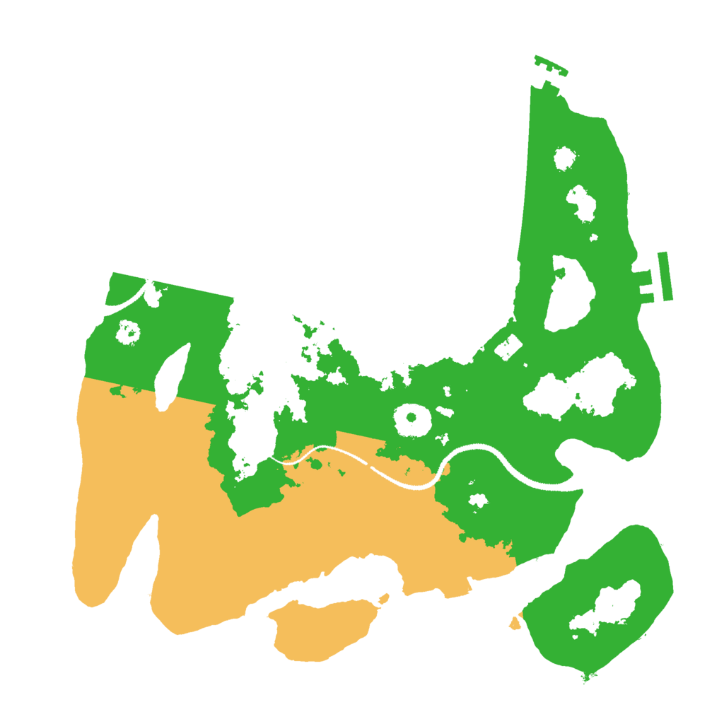 Biome Rust Map: Procedural Map, Size: 3000, Seed: 57539