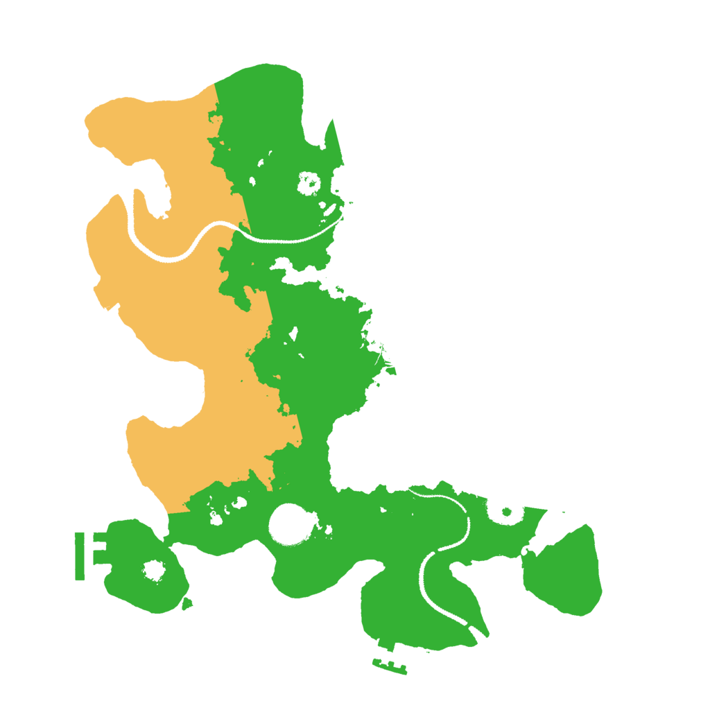 Biome Rust Map: Procedural Map, Size: 3000, Seed: 1281894254