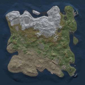 Thumbnail Rust Map: Procedural Map, Size: 3750, Seed: 41961, 18 Monuments