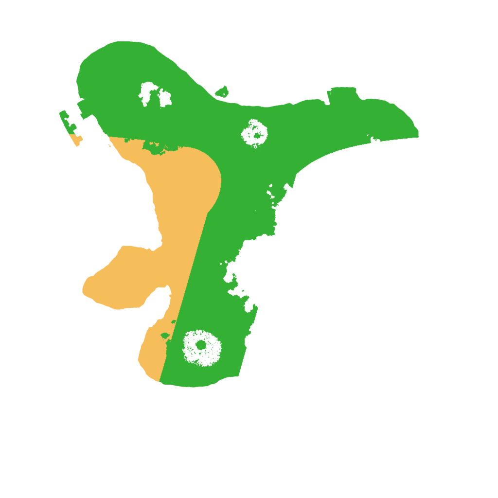 Biome Rust Map: Procedural Map, Size: 2000, Seed: 168877