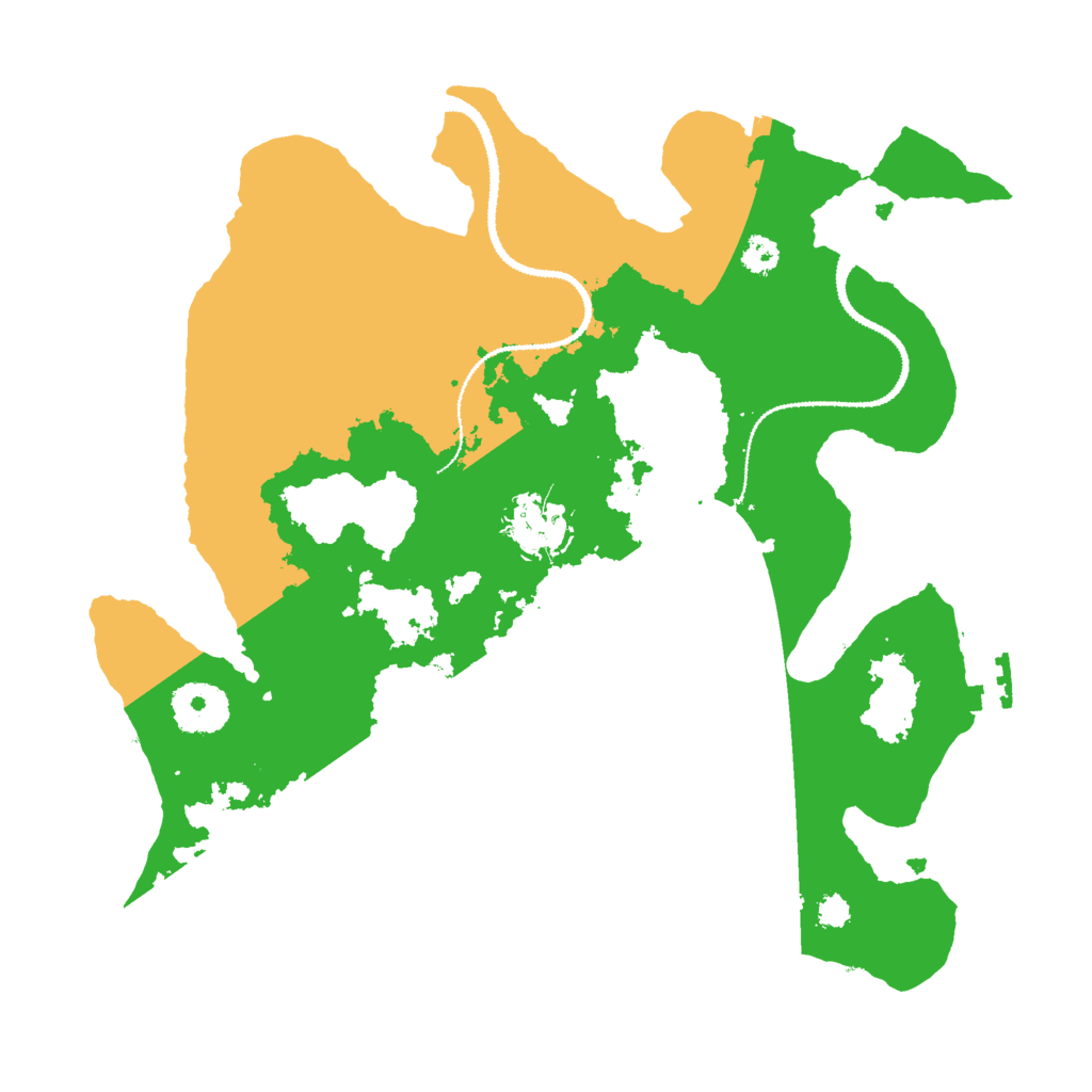 Biome Rust Map: Procedural Map, Size: 3000, Seed: 83756923