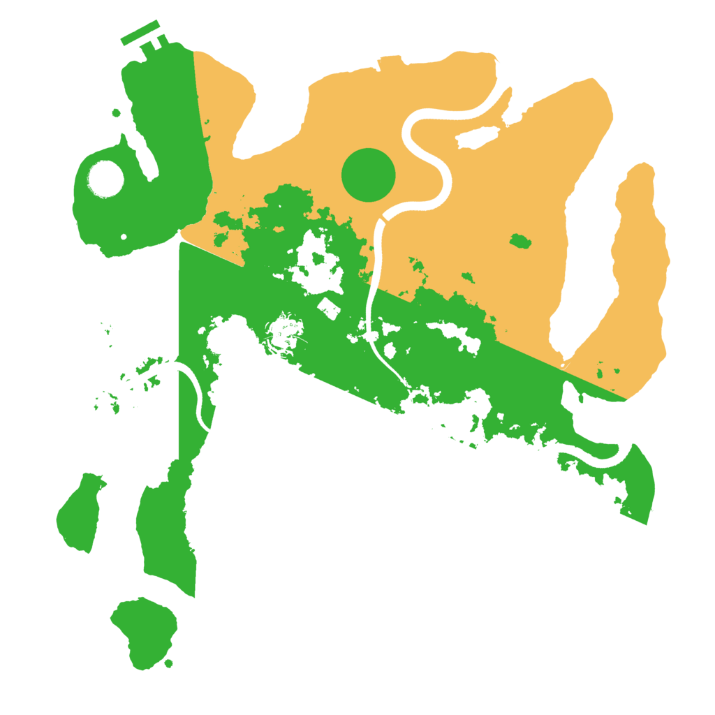 Biome Rust Map: Procedural Map, Size: 3500, Seed: 1197125503