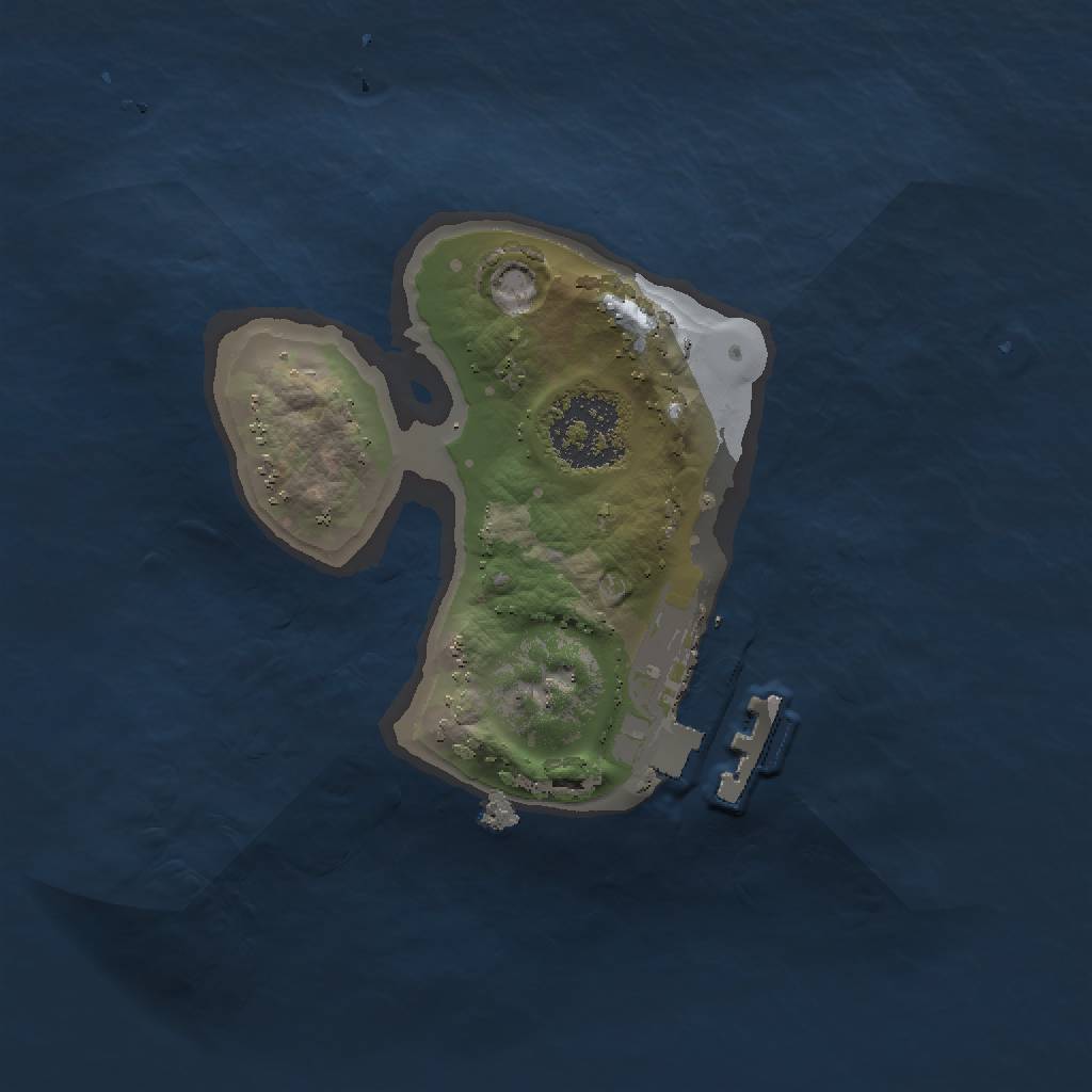 Rust Map: Procedural Map, Size: 1450, Seed: 79778577, 4 Monuments