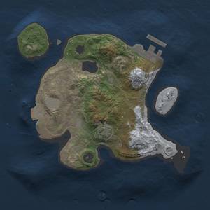 Thumbnail Rust Map: Procedural Map, Size: 2000, Seed: 1798151778, 5 Monuments