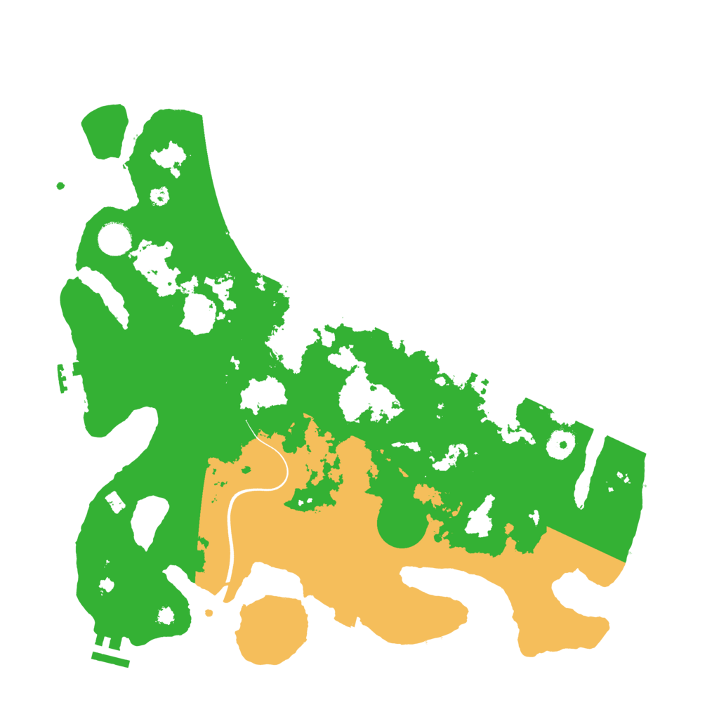 Biome Rust Map: Procedural Map, Size: 3800, Seed: 7000
