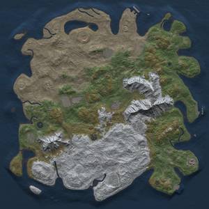 Thumbnail Rust Map: Procedural Map, Size: 5000, Seed: 42463202, 19 Monuments