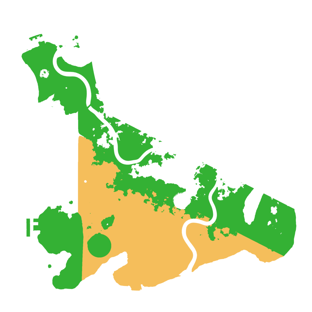 Biome Rust Map: Procedural Map, Size: 3500, Seed: 732123123