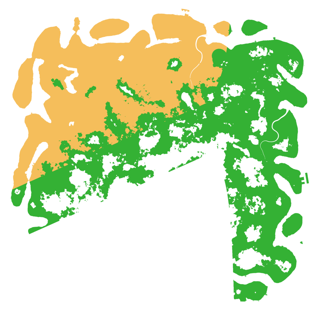 Biome Rust Map: Procedural Map, Size: 6000, Seed: 172194941
