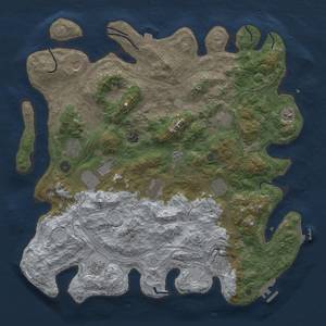 Thumbnail Rust Map: Procedural Map, Size: 4550, Seed: 44384980, 19 Monuments