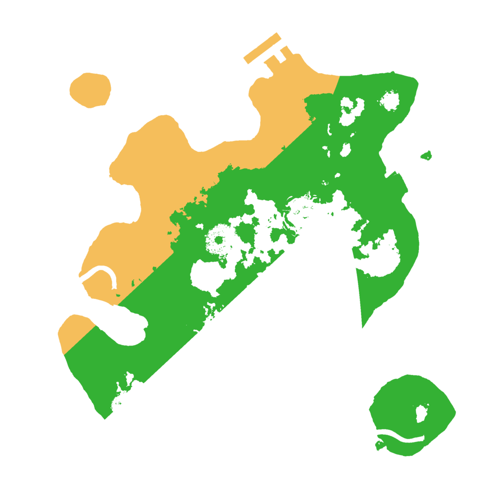 Biome Rust Map: Procedural Map, Size: 2400, Seed: 500066
