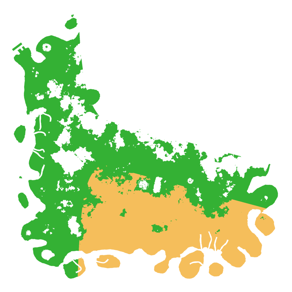 Biome Rust Map: Procedural Map, Size: 5250, Seed: 739652712