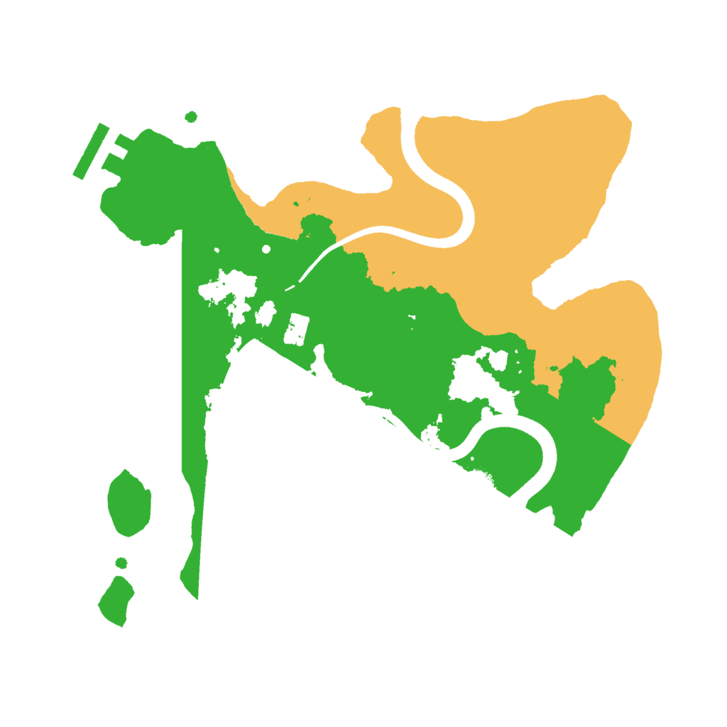Biome Rust Map: Procedural Map, Size: 2500, Seed: 20090