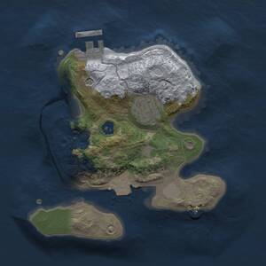 Thumbnail Rust Map: Procedural Map, Size: 2000, Seed: 282811225, 4 Monuments