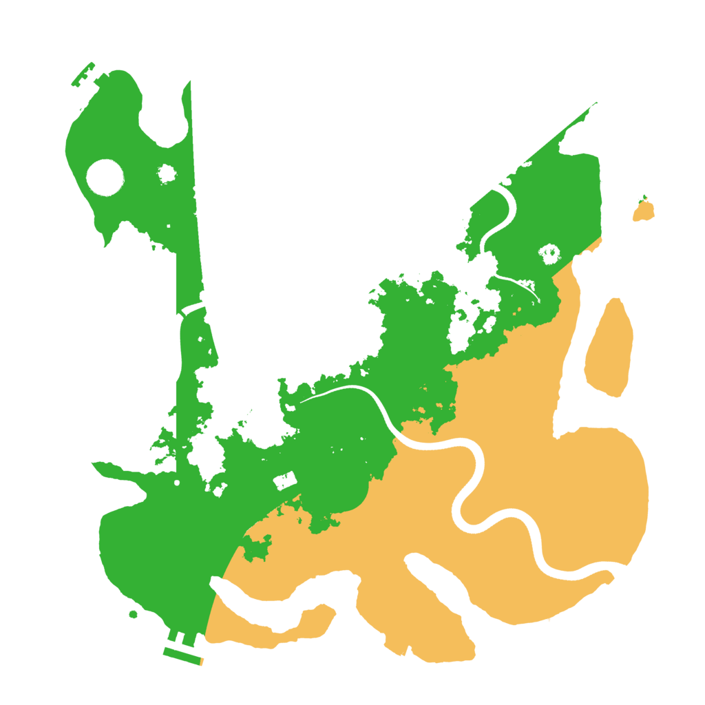 Biome Rust Map: Procedural Map, Size: 3500, Seed: 5159