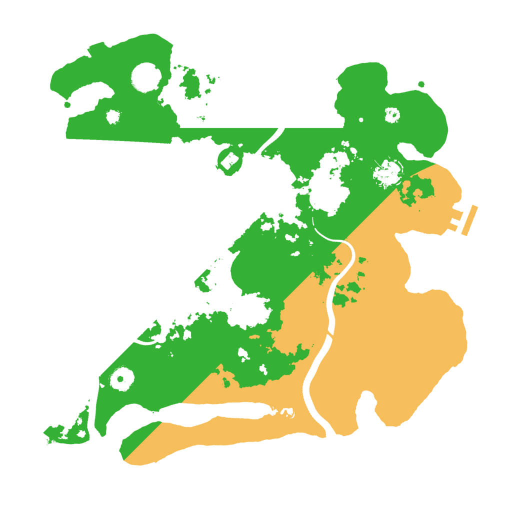 Biome Rust Map: Procedural Map, Size: 3300, Seed: 2090022189