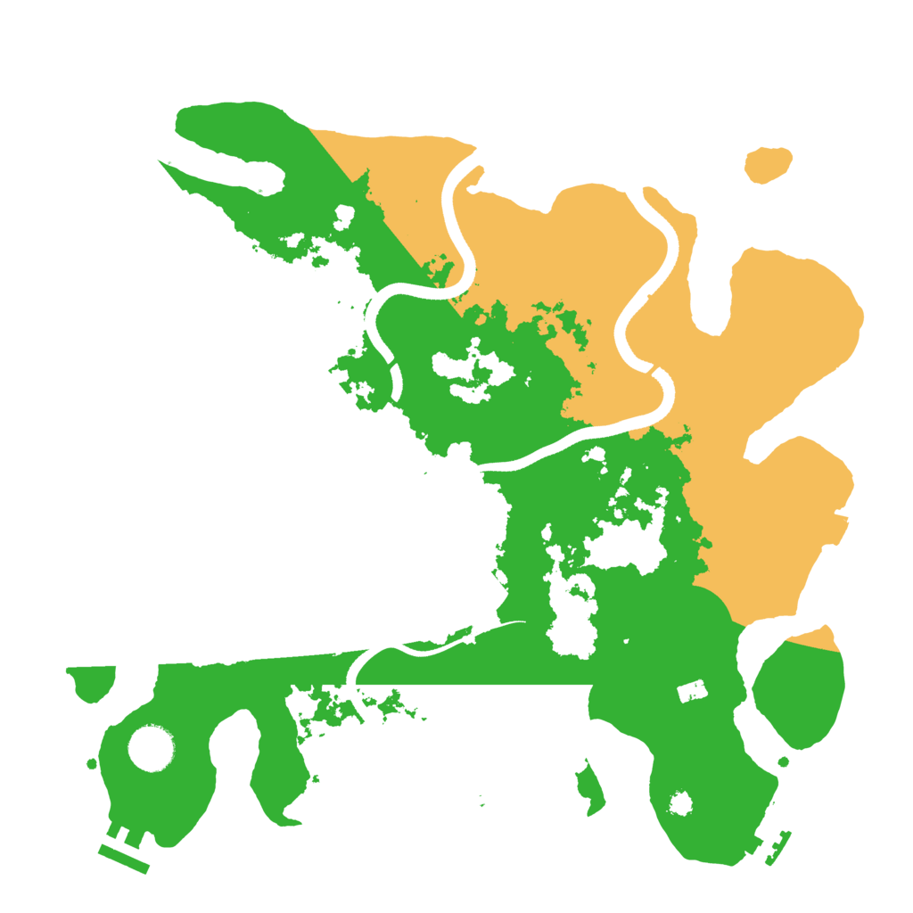 Biome Rust Map: Procedural Map, Size: 3500, Seed: 1025667947