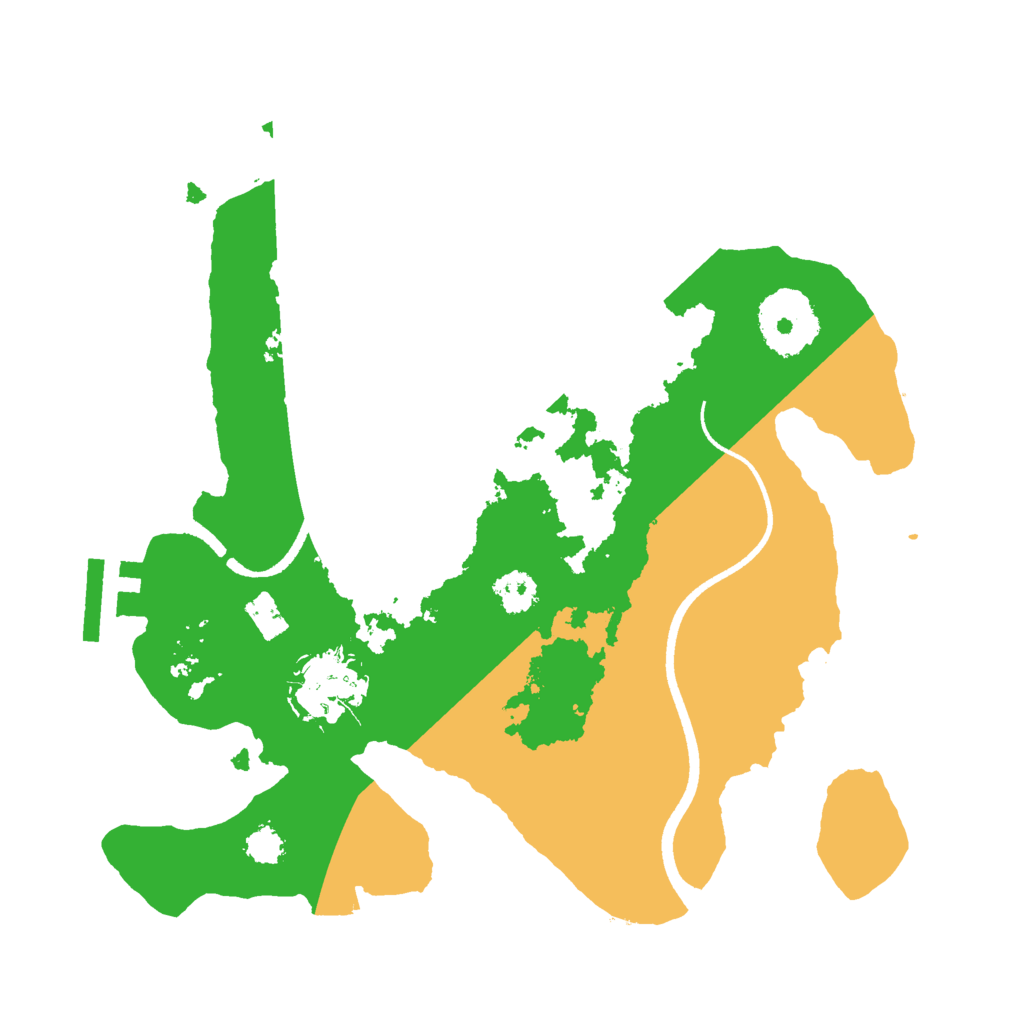 Biome Rust Map: Procedural Map, Size: 2500, Seed: 872856027