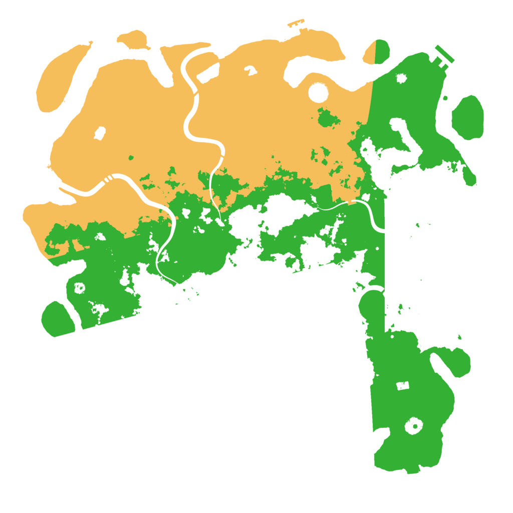 Biome Rust Map: Procedural Map, Size: 4500, Seed: 854240420