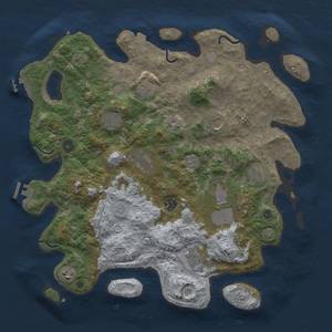 Thumbnail Rust Map: Procedural Map, Size: 4000, Seed: 2200, 18 Monuments