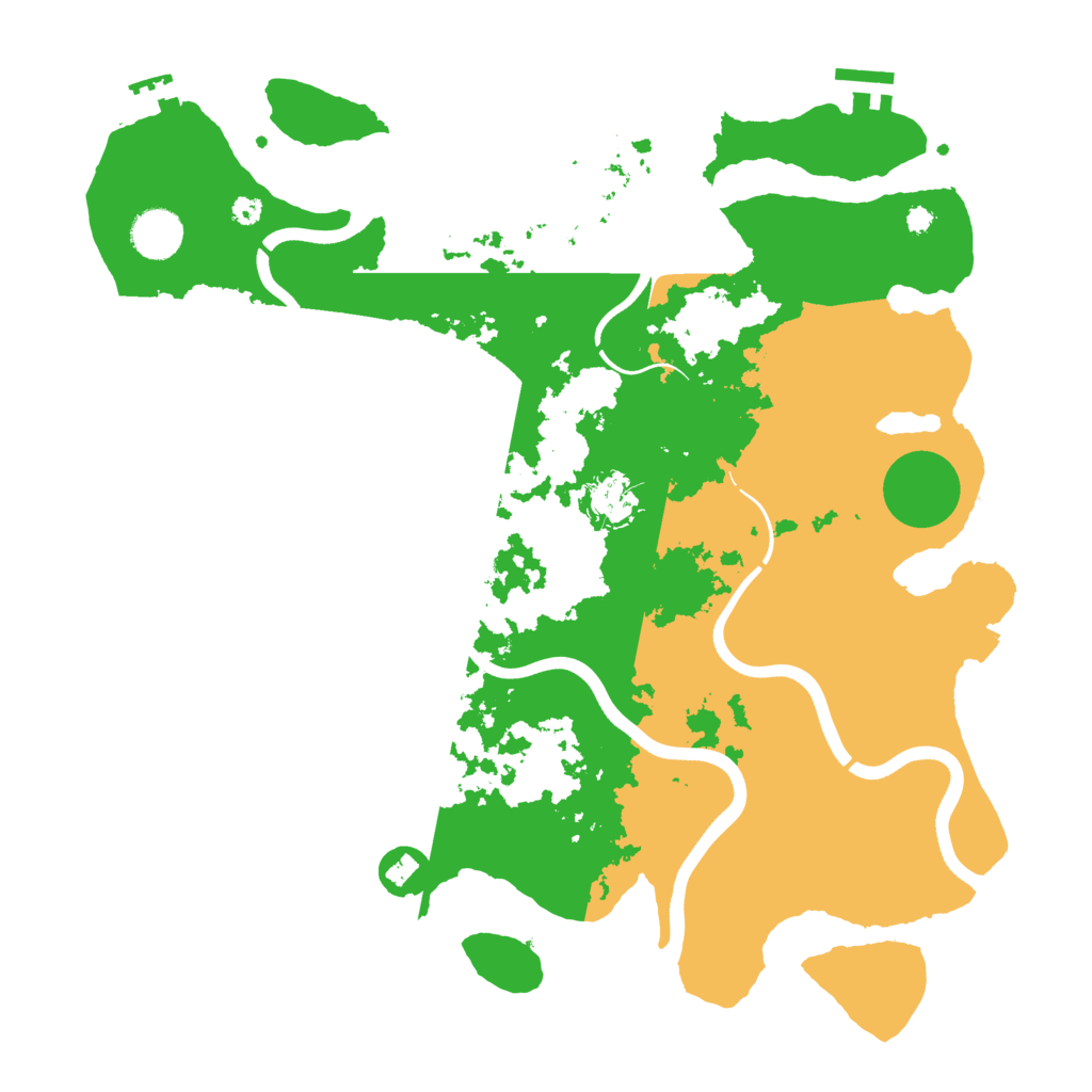 Biome Rust Map: Procedural Map, Size: 3750, Seed: 45646