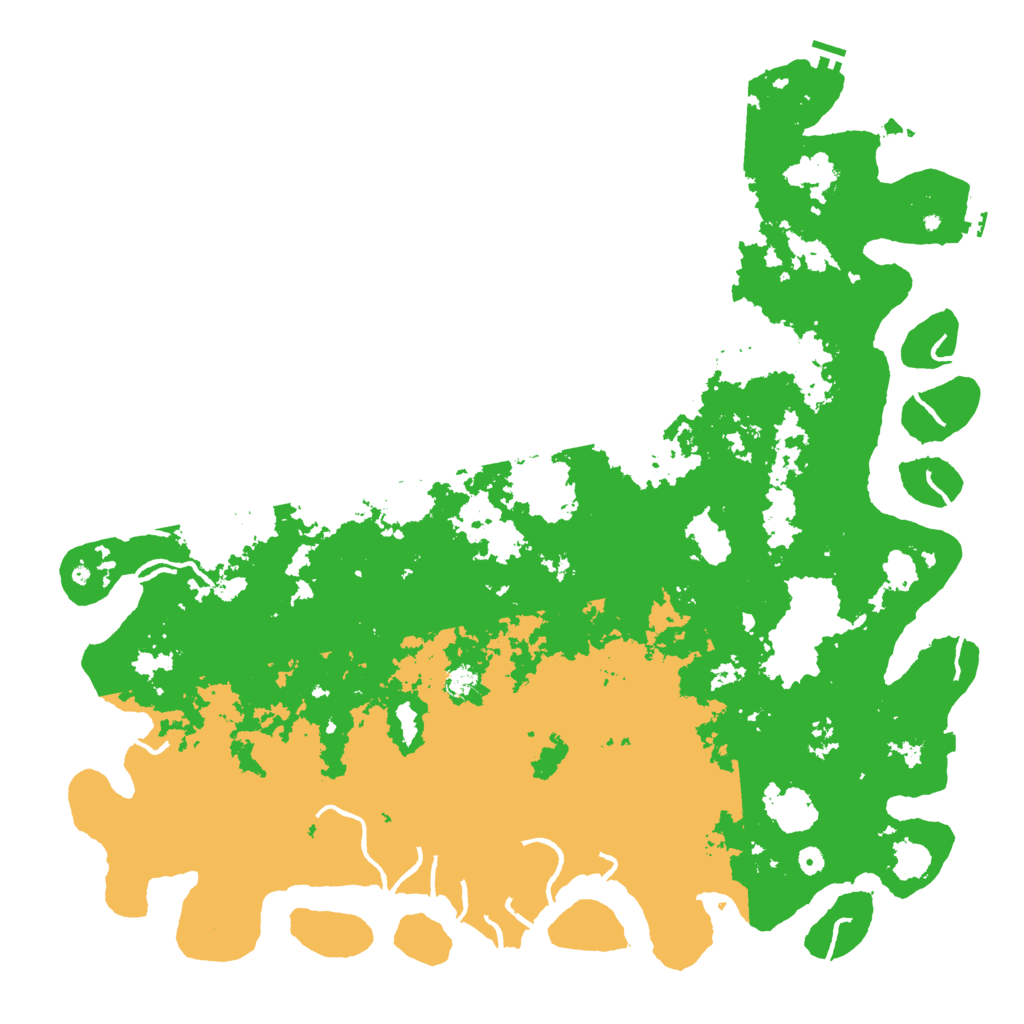 Biome Rust Map: Procedural Map, Size: 6000, Seed: 37172