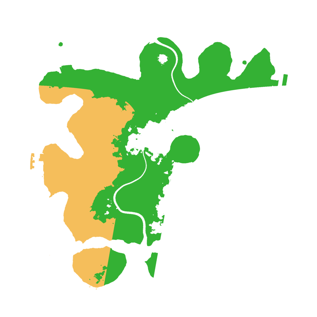 Biome Rust Map: Procedural Map, Size: 3000, Seed: 48415