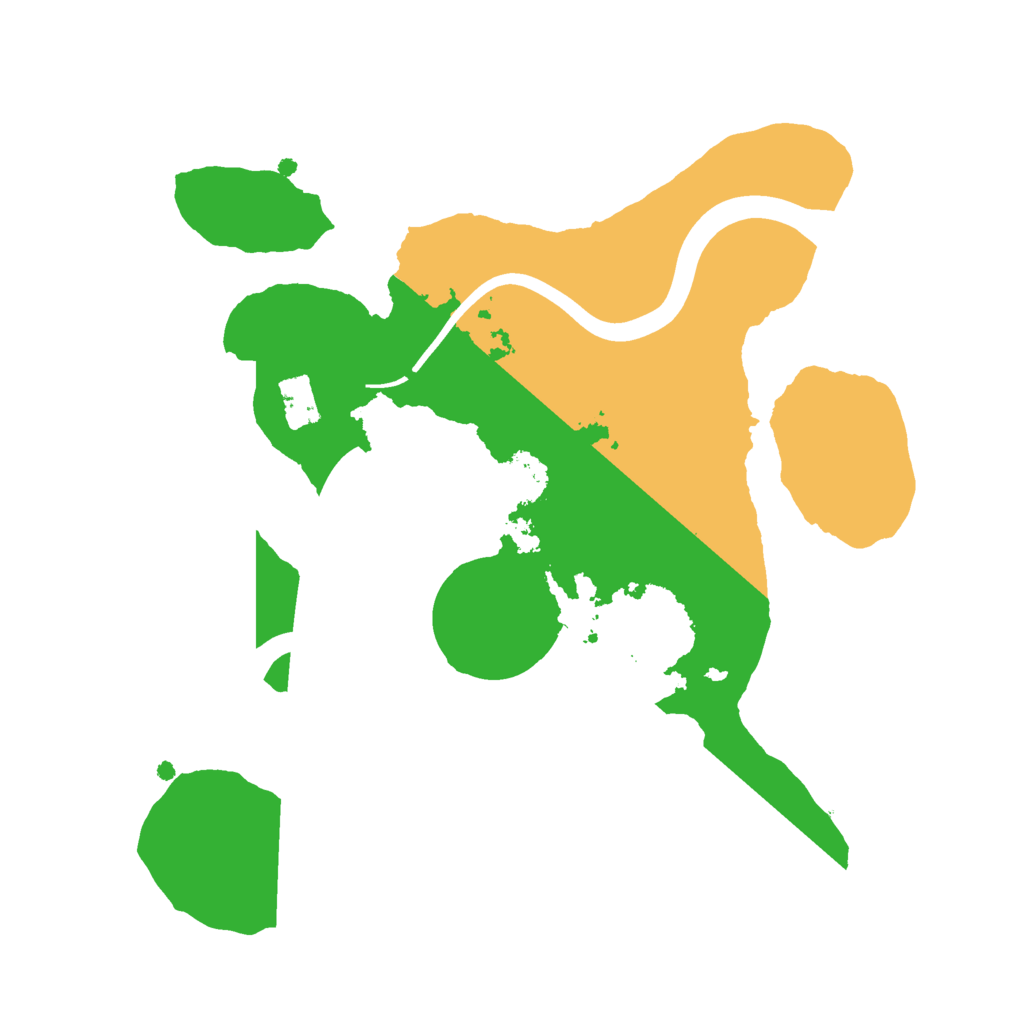 Biome Rust Map: Procedural Map, Size: 2200, Seed: 9052