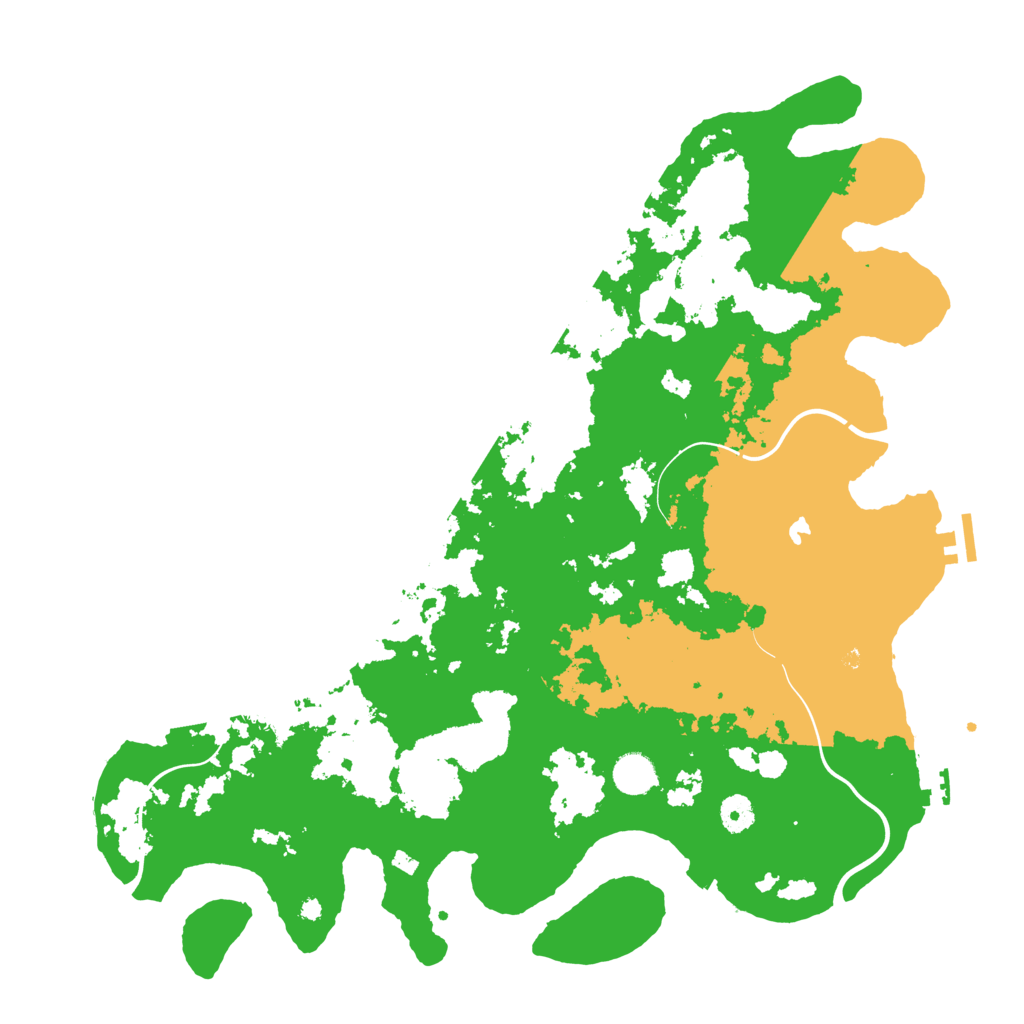 Biome Rust Map: Procedural Map, Size: 4300, Seed: 744967386