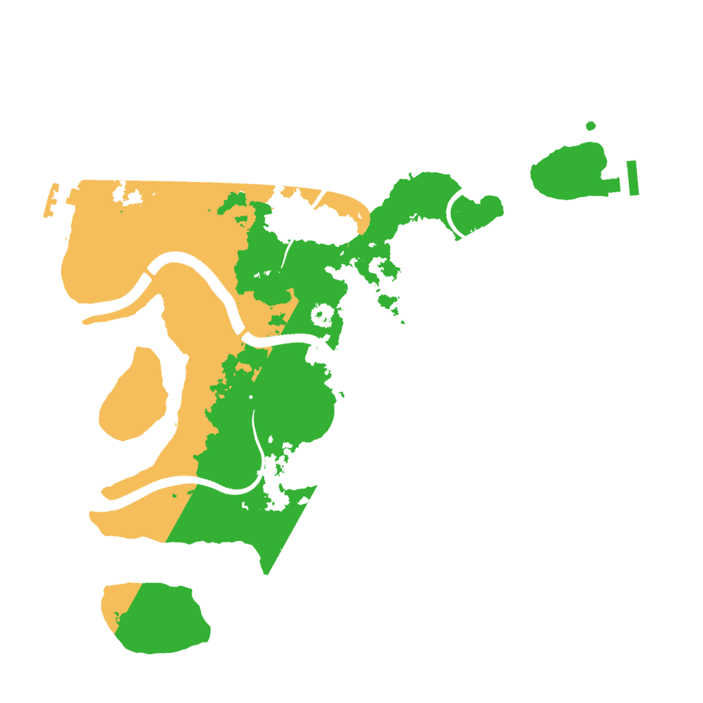 Biome Rust Map: Procedural Map, Size: 3000, Seed: 3069871