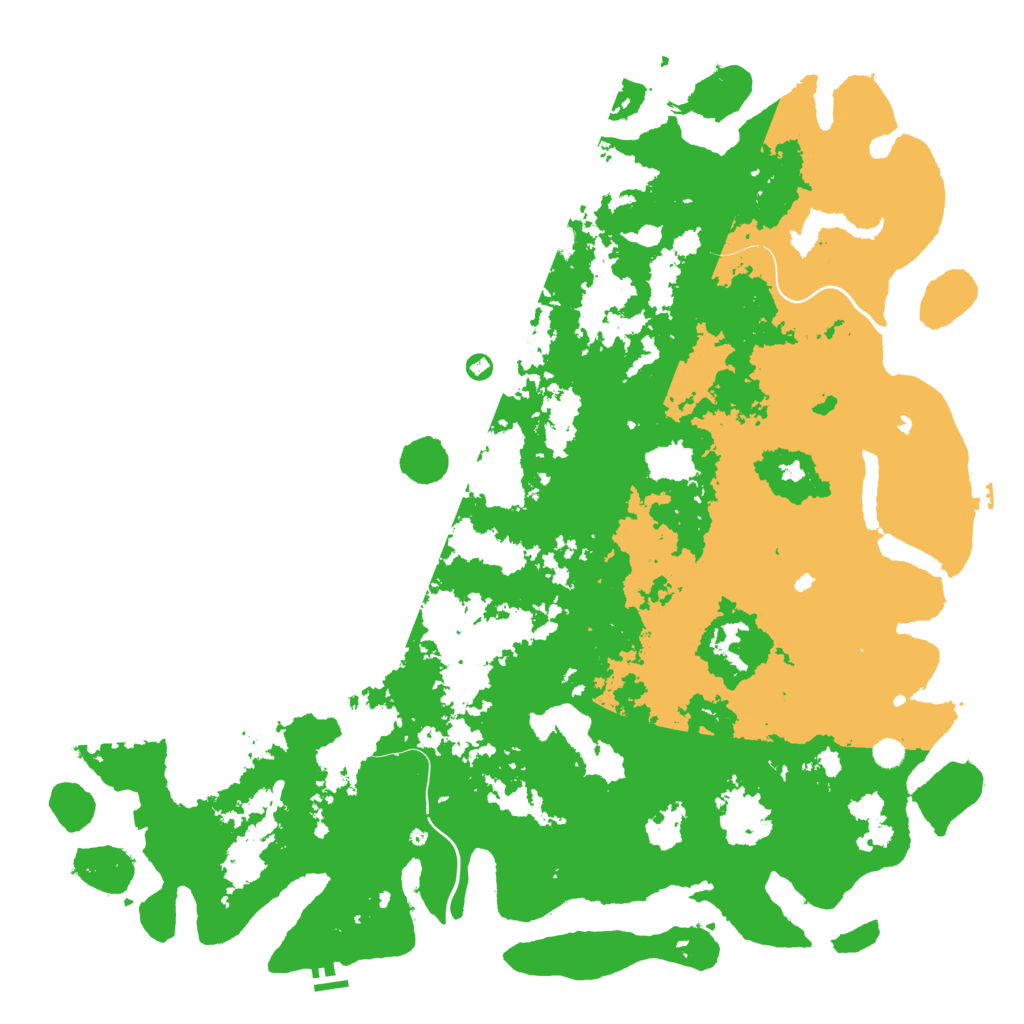 Biome Rust Map: Procedural Map, Size: 6000, Seed: 18278