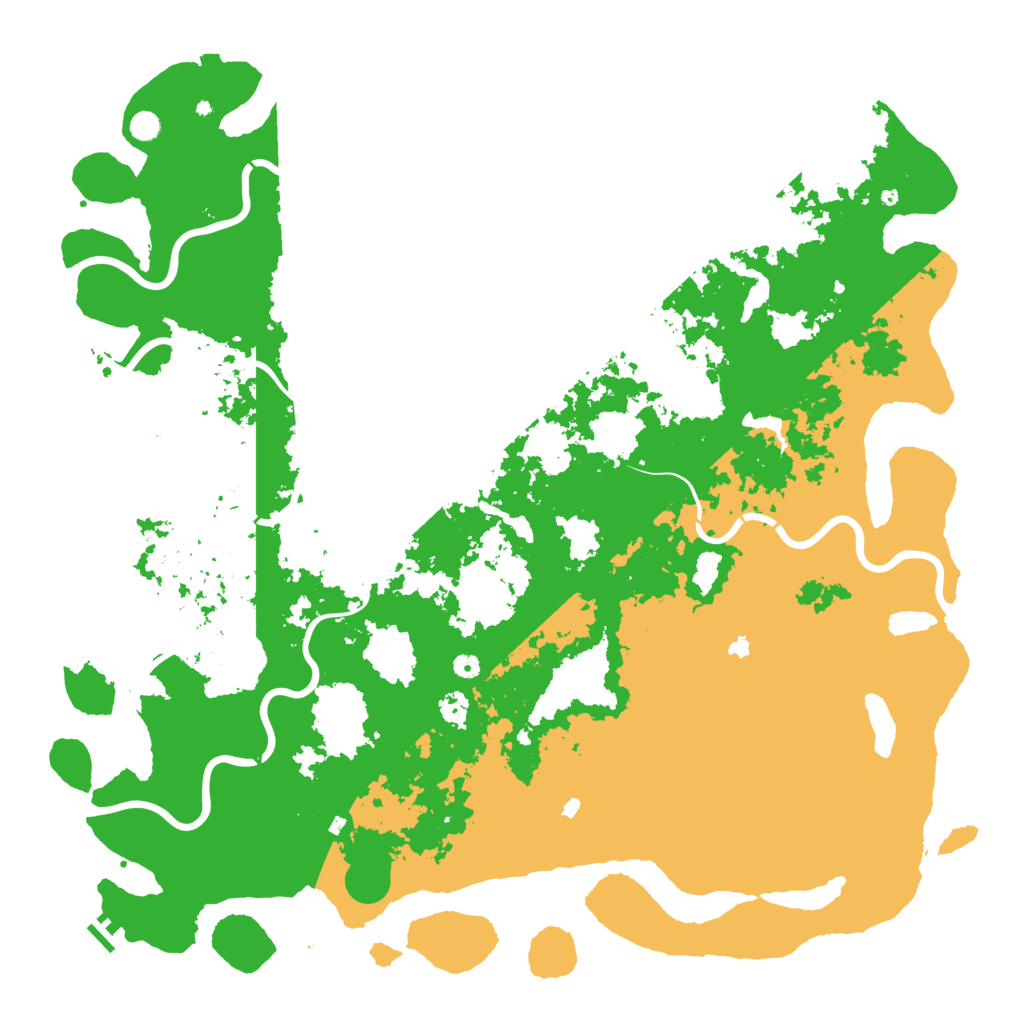 Biome Rust Map: Procedural Map, Size: 6000, Seed: 61916