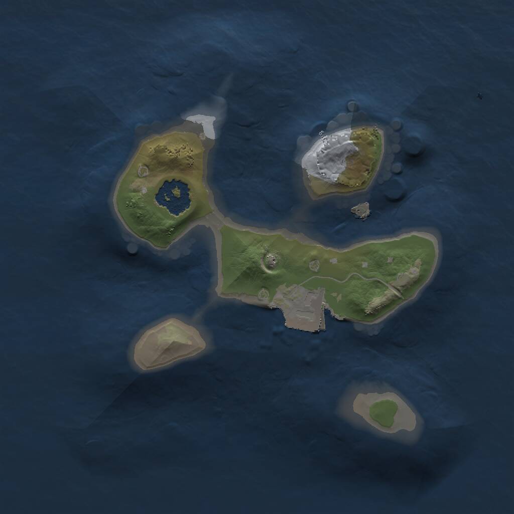 Rust Map: Procedural Map, Size: 1500, Seed: 3166, 1 Monuments