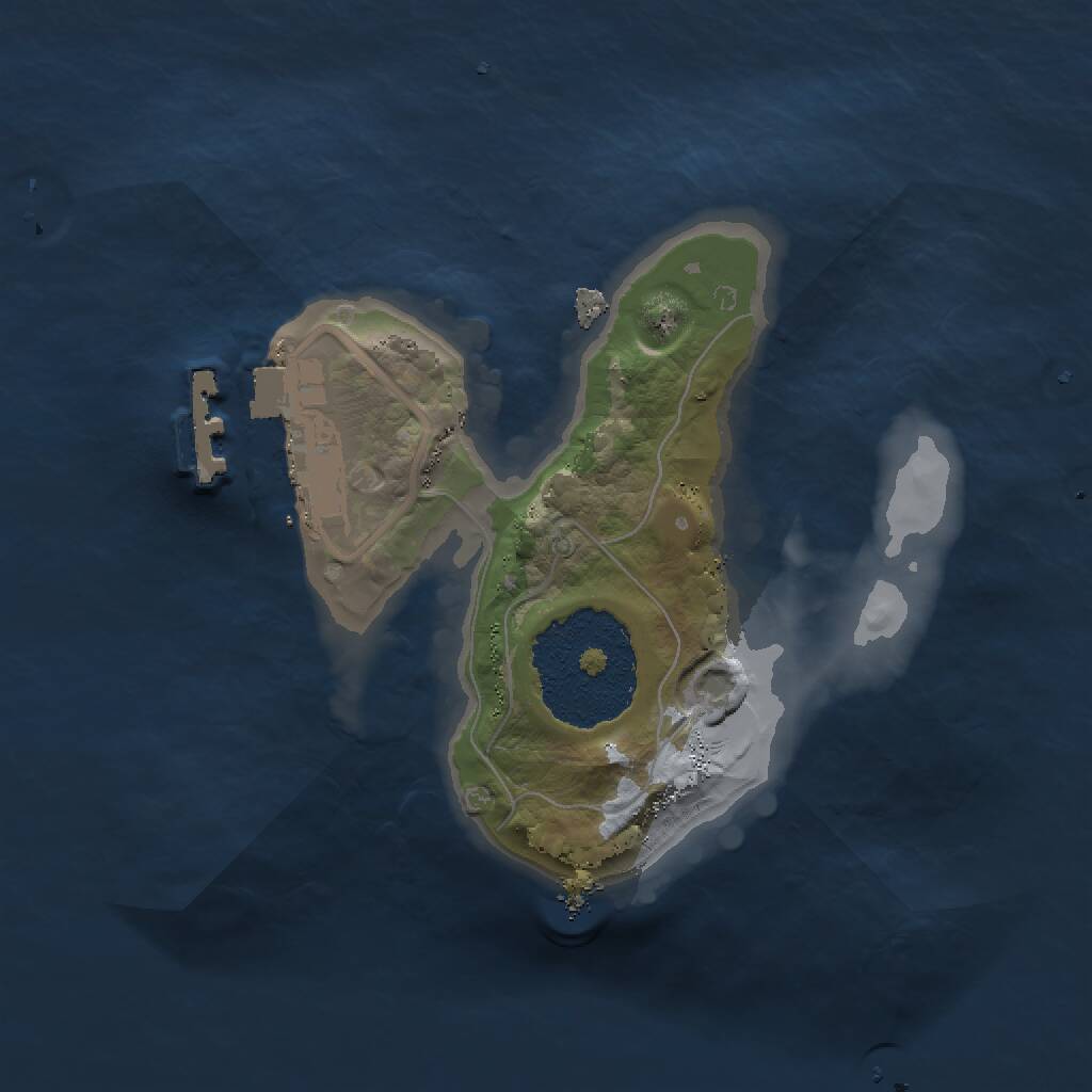 Rust Map: Procedural Map, Size: 1500, Seed: 3167, 2 Monuments