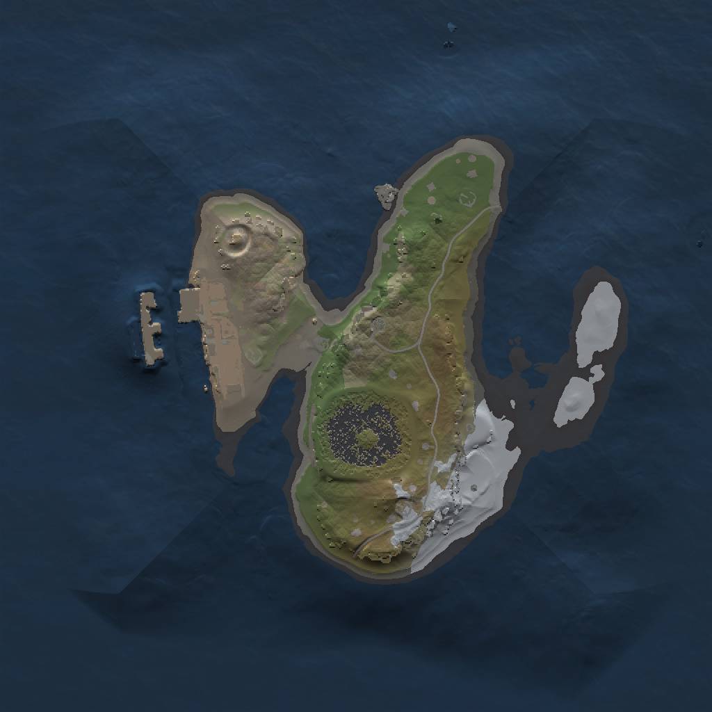 Rust Map: Procedural Map, Size: 1500, Seed: 3167, 4 Monuments