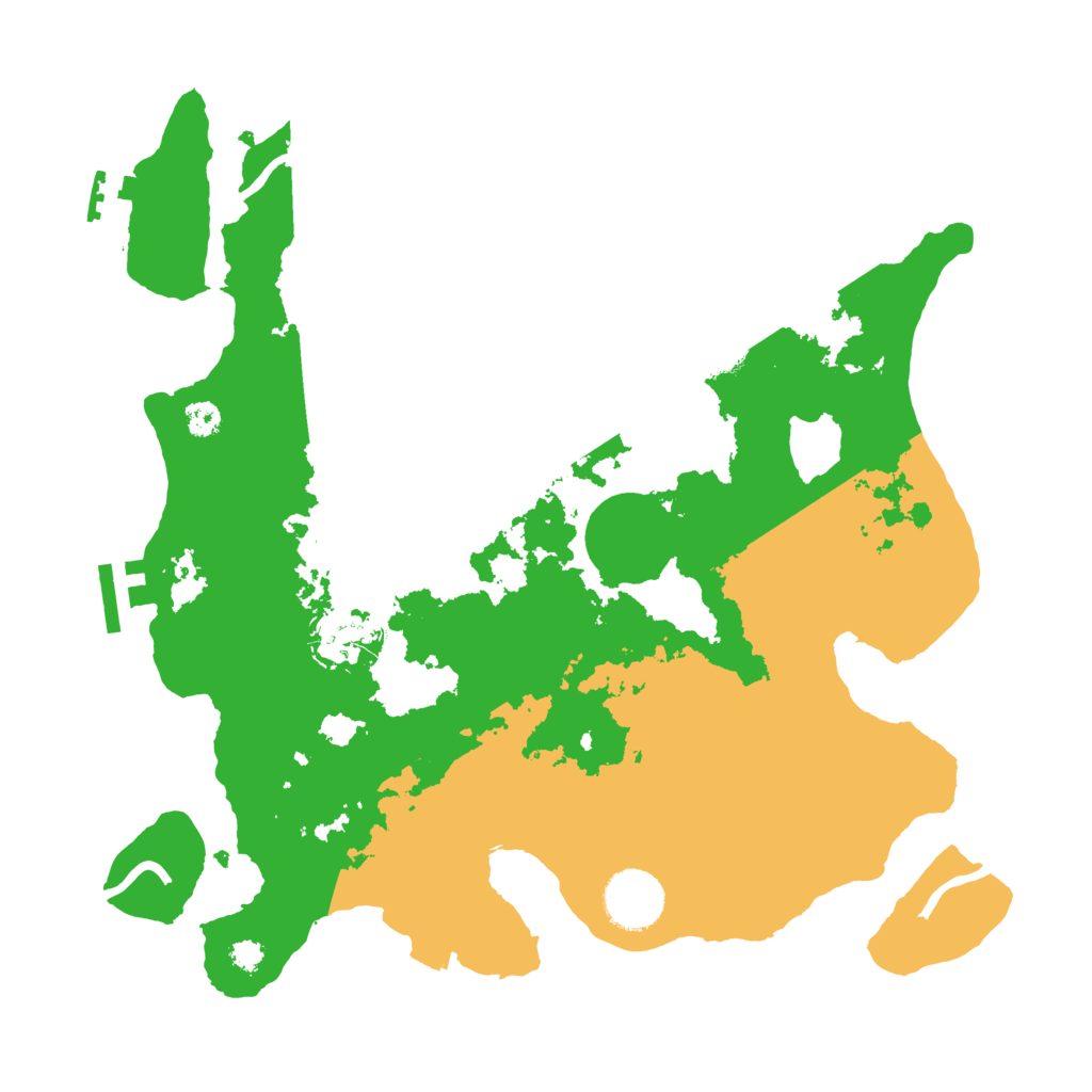Biome Rust Map: Procedural Map, Size: 3200, Seed: 67382