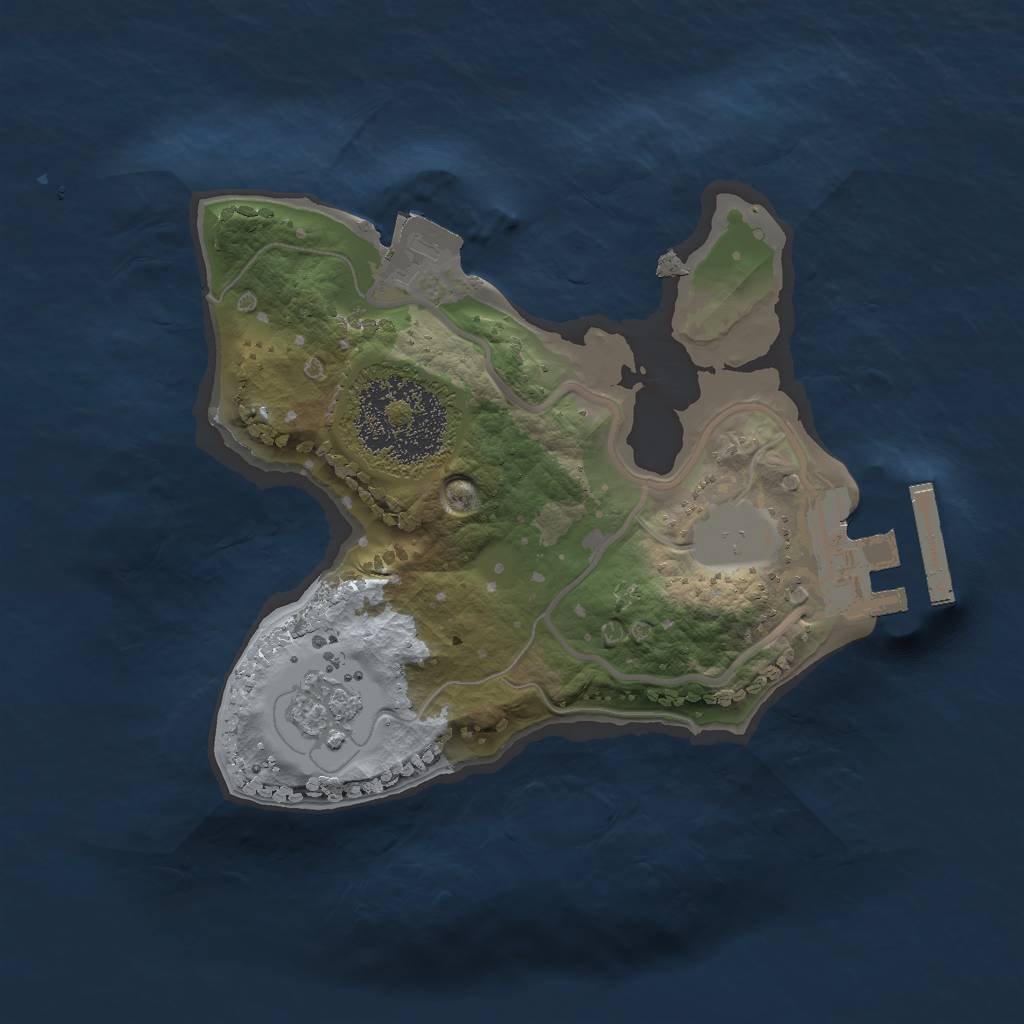 Rust Map: Procedural Map, Size: 1700, Seed: 1707769584, 5 Monuments