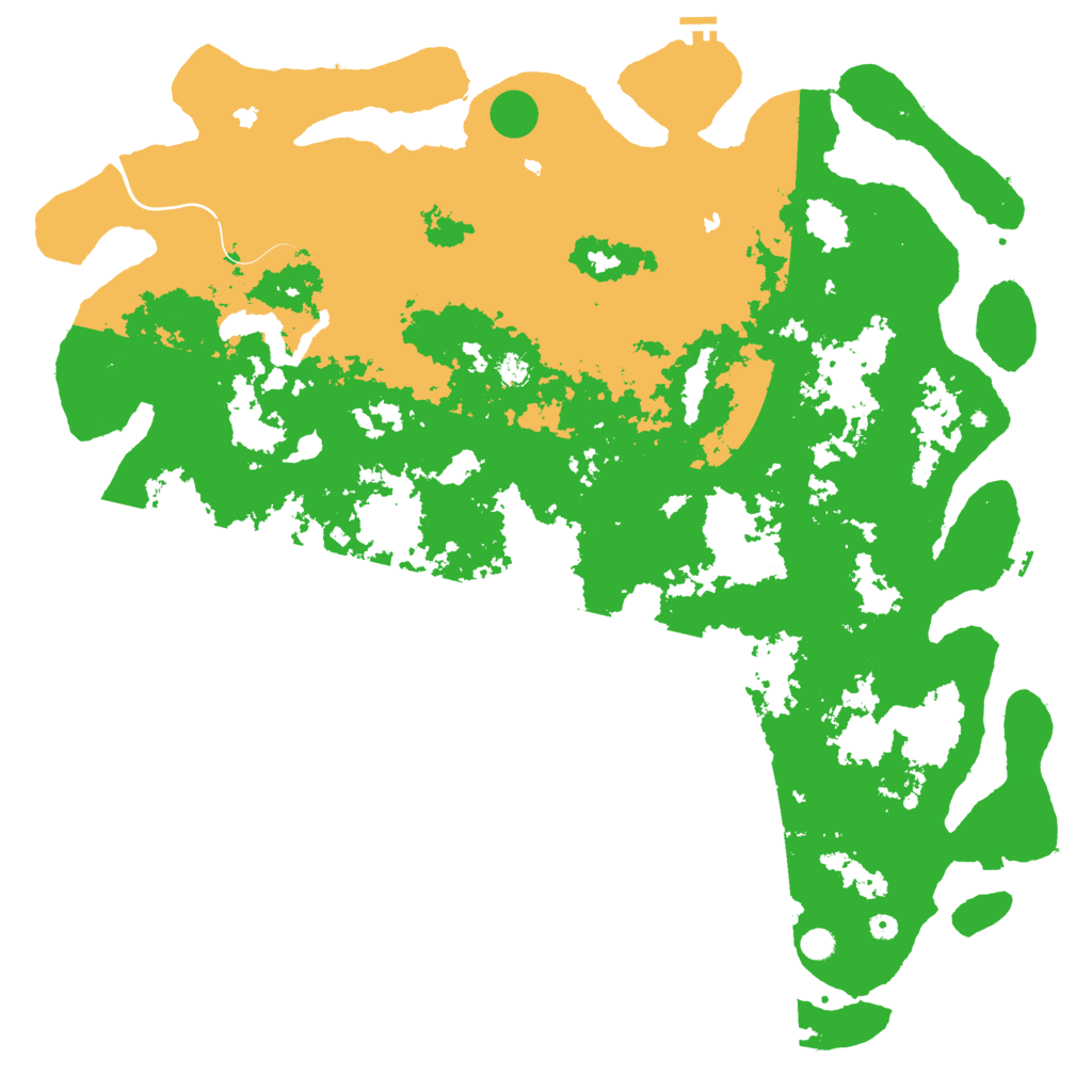 Biome Rust Map: Procedural Map, Size: 6000, Seed: 17091988