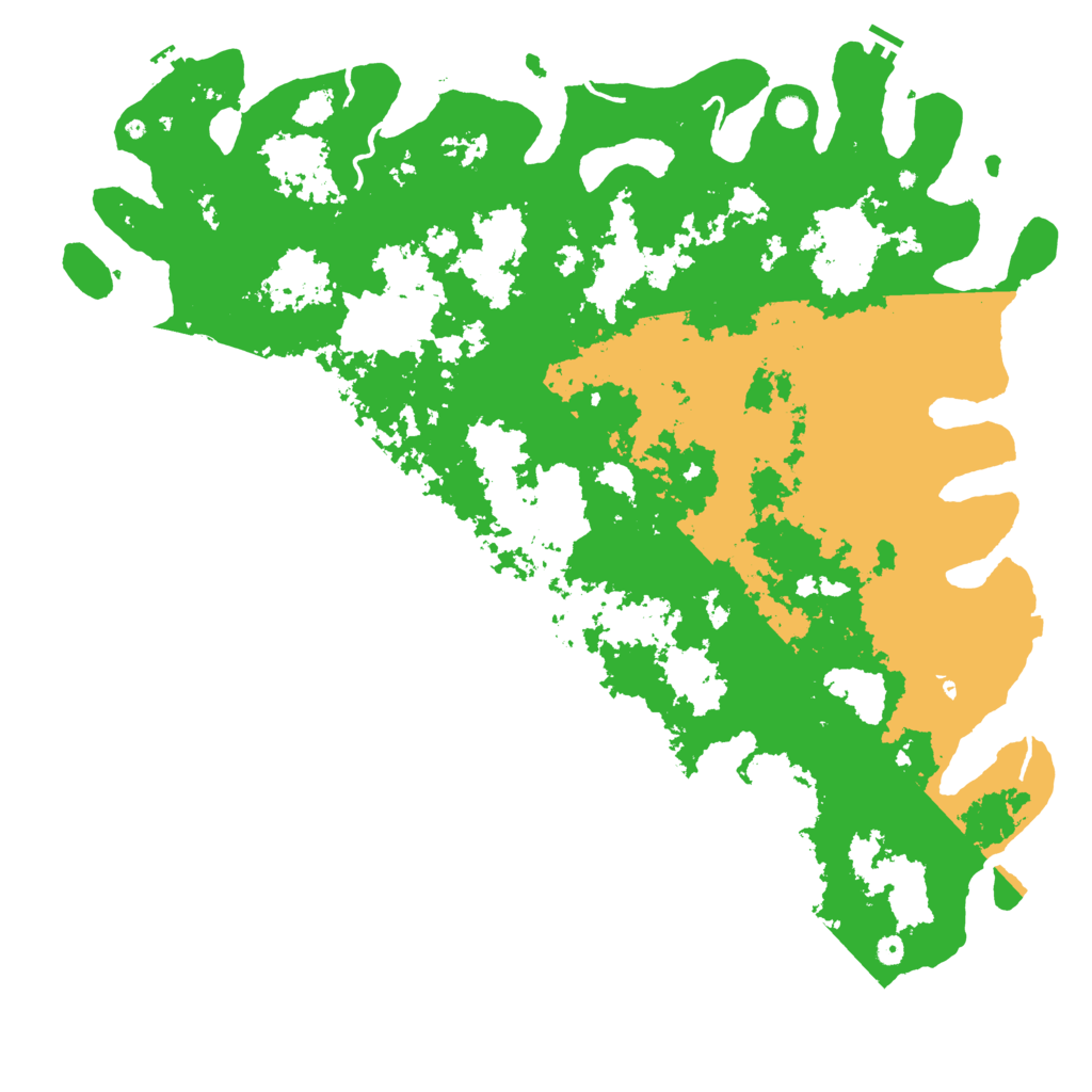Biome Rust Map: Procedural Map, Size: 6000, Seed: 45749