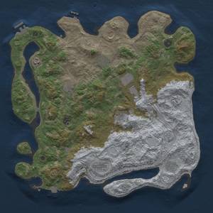 Thumbnail Rust Map: Procedural Map, Size: 4250, Seed: 3898649, 19 Monuments