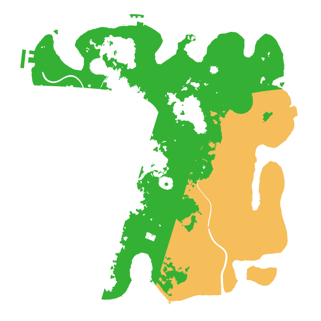 Biome Rust Map: Procedural Map, Size: 3500, Seed: 1134262354