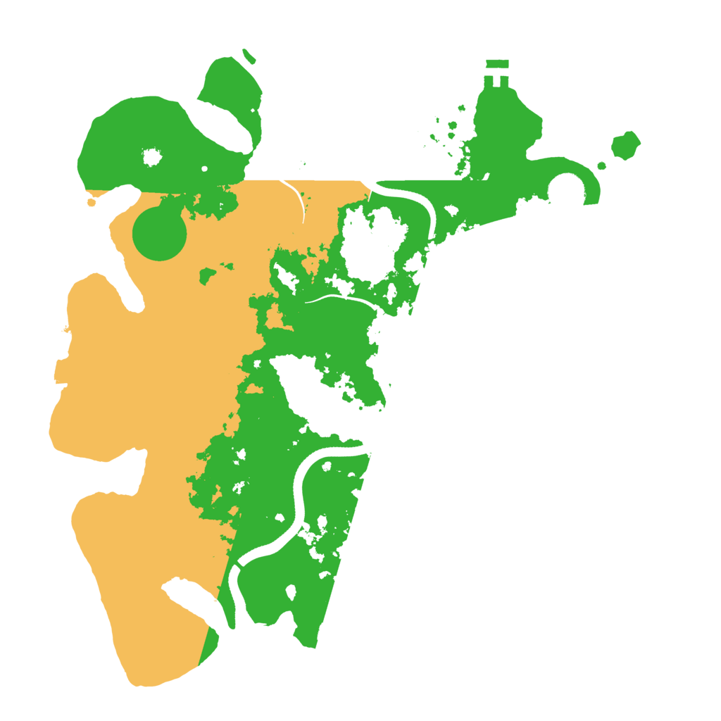 Biome Rust Map: Procedural Map, Size: 3500, Seed: 1014078065