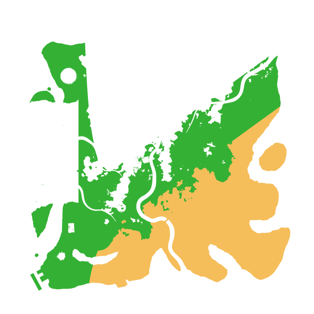 Biome Rust Map: Procedural Map, Size: 3500, Seed: 655695781